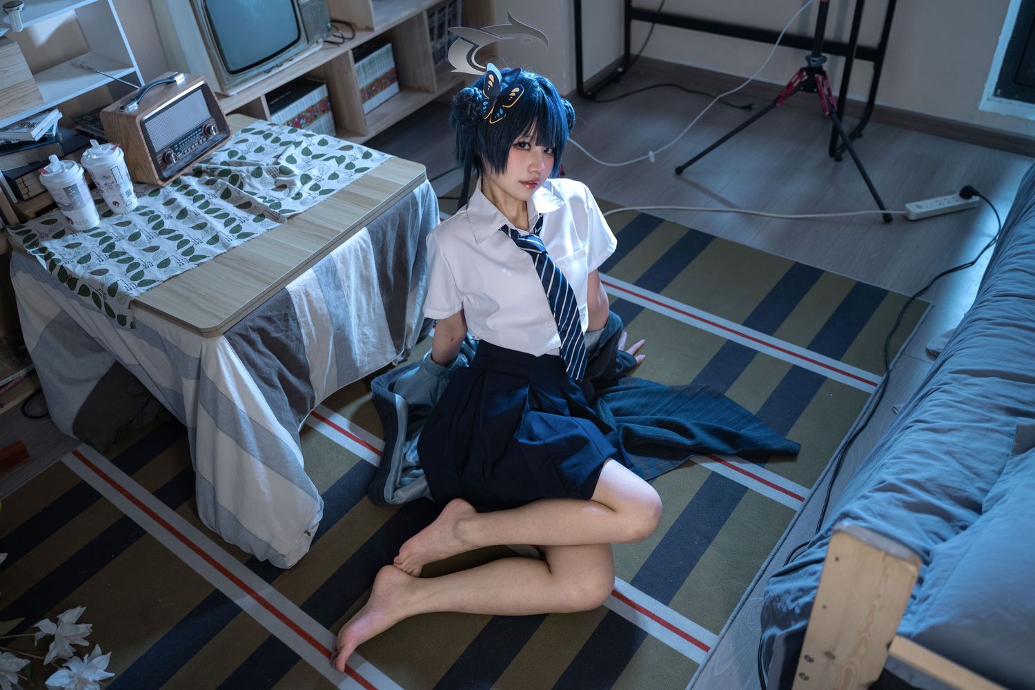 图片[2]-No.002 – 蔚蓝档案 龙华妃咲JK [52P]-coswz-cos王者
