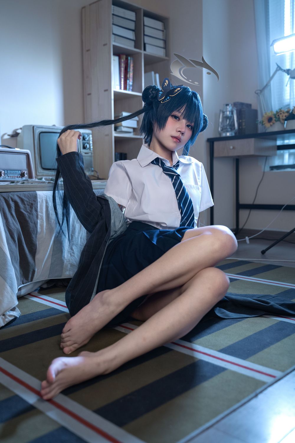 图片[4]-No.002 – 蔚蓝档案 龙华妃咲JK [52P]-coswz-cos王者