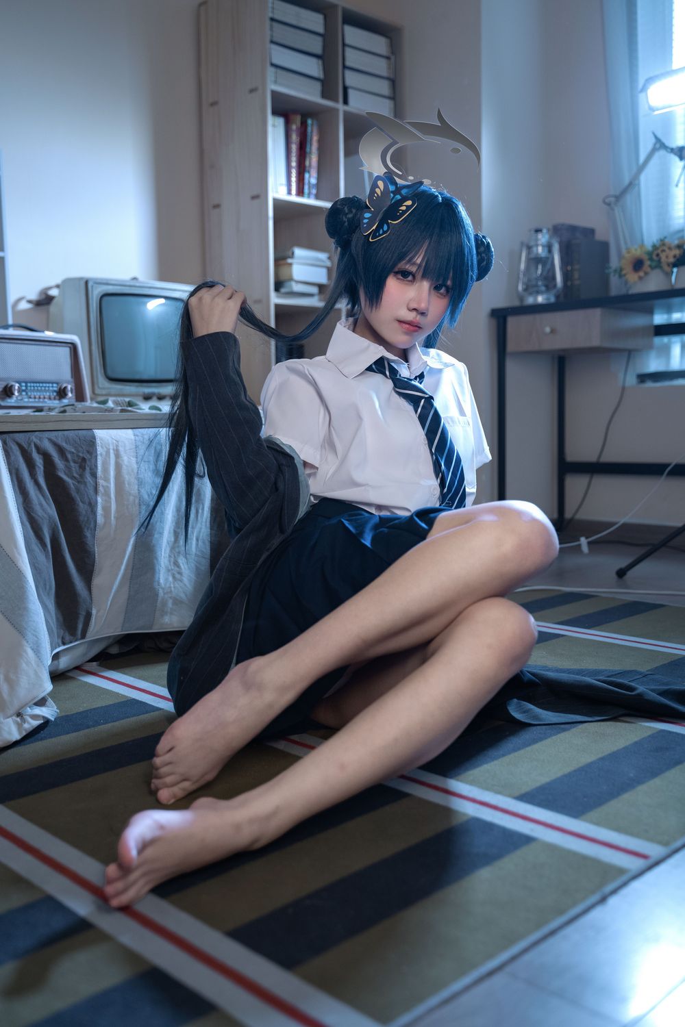 图片[6]-No.002 – 蔚蓝档案 龙华妃咲JK [52P]-coswz-cos王者