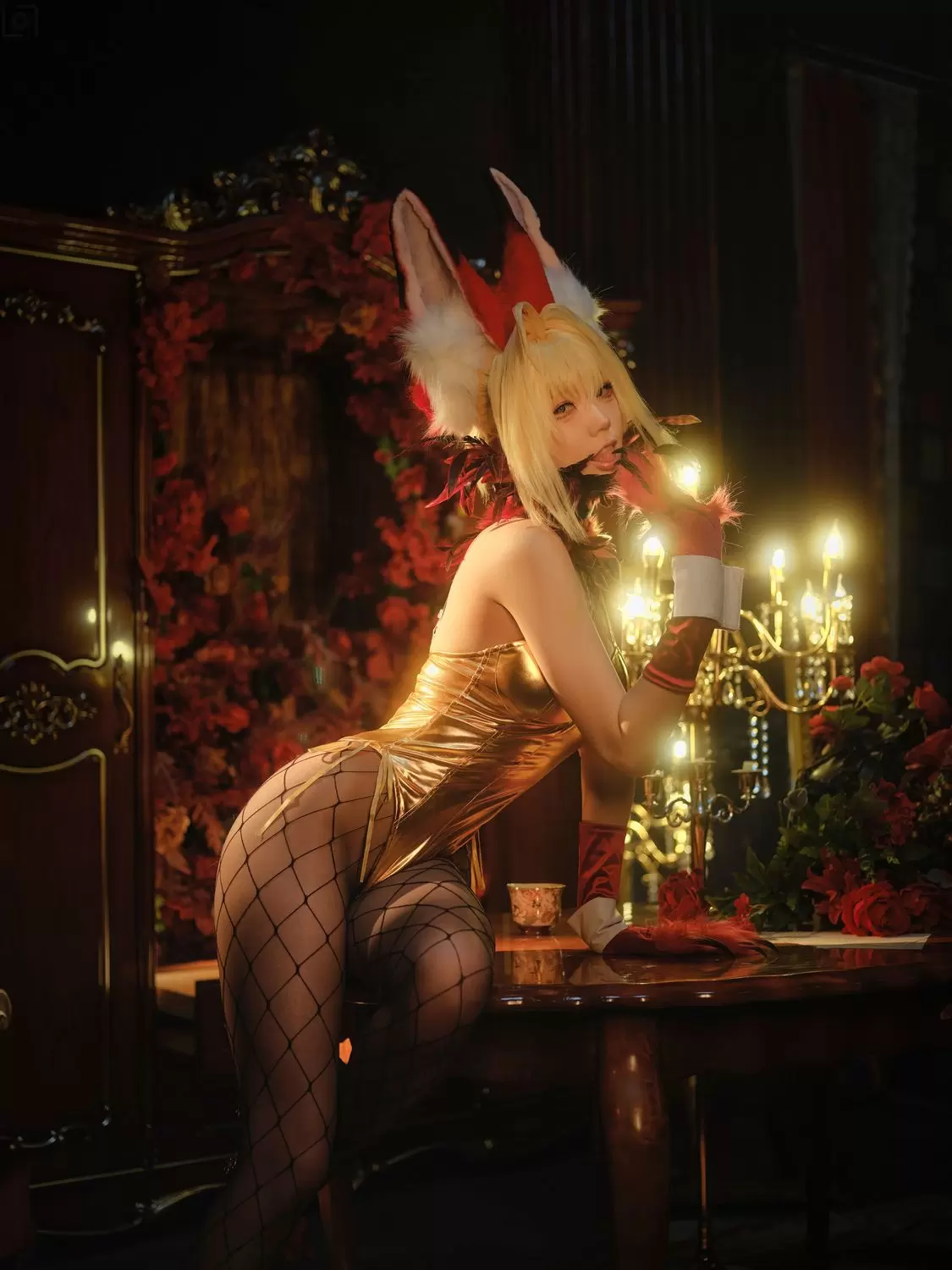 图片[2]-No.003 – FGO 尼禄 兔女郎 [30P]-coswz-cos王者