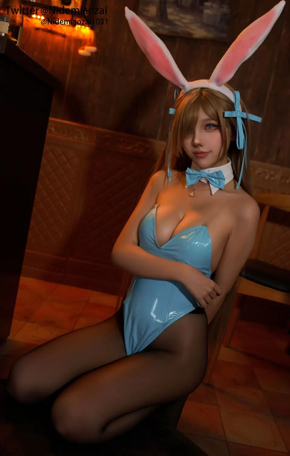 图片[3]-No.007 – 碧蓝档案 一之濑明日奈 兔女郎 [123P]-coswz-cos王者