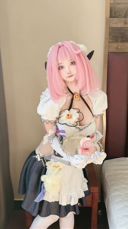 No.012 - 崩坏3 爱莉希雅女仆 [93P 29V]-coswz-cos王者