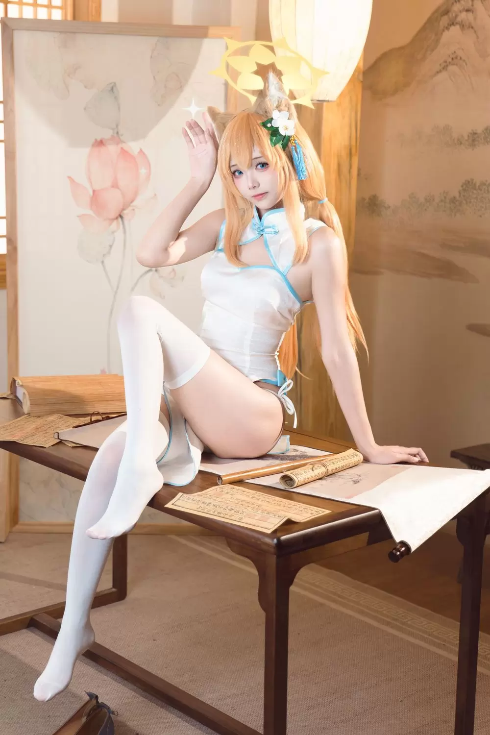 图片[5]-No.025 – 蔚蓝档案 伊落玛丽 旗袍 [30P]-coswz-cos王者