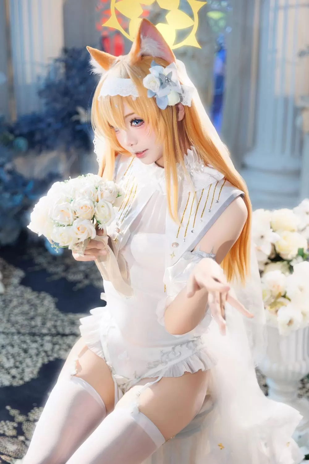 图片[4]-No.026 – 蔚蓝档案 伊落玛丽 花嫁 [31P]-coswz-cos王者