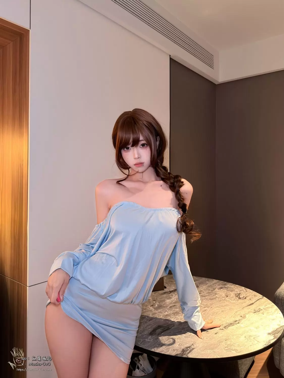 图片[1]-No.033 – 淡蓝余韵 [72P 2V]-coswz-cos王者