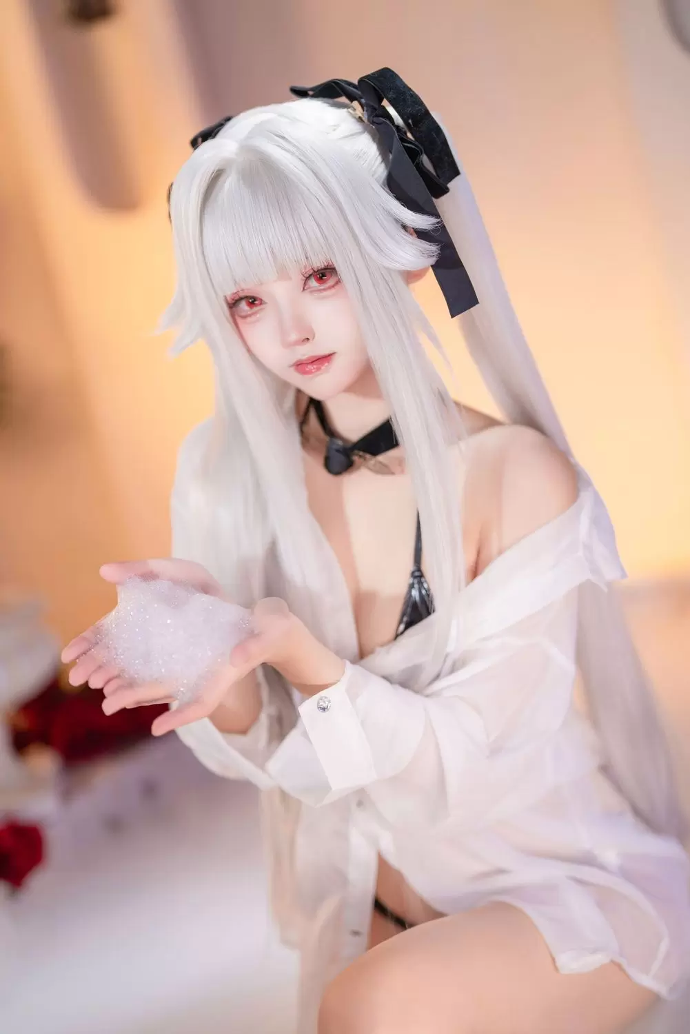 图片[1]-No.033 – 美少女万华镜 篝之雾枝 浴池 [34P 1V]-coswz-cos王者