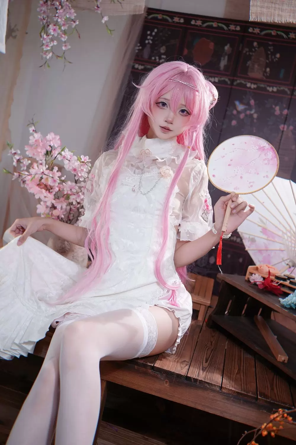 图片[1]-No.038 – Nikke胜利女神 桃乐丝旗袍 [12P]-coswz-cos王者