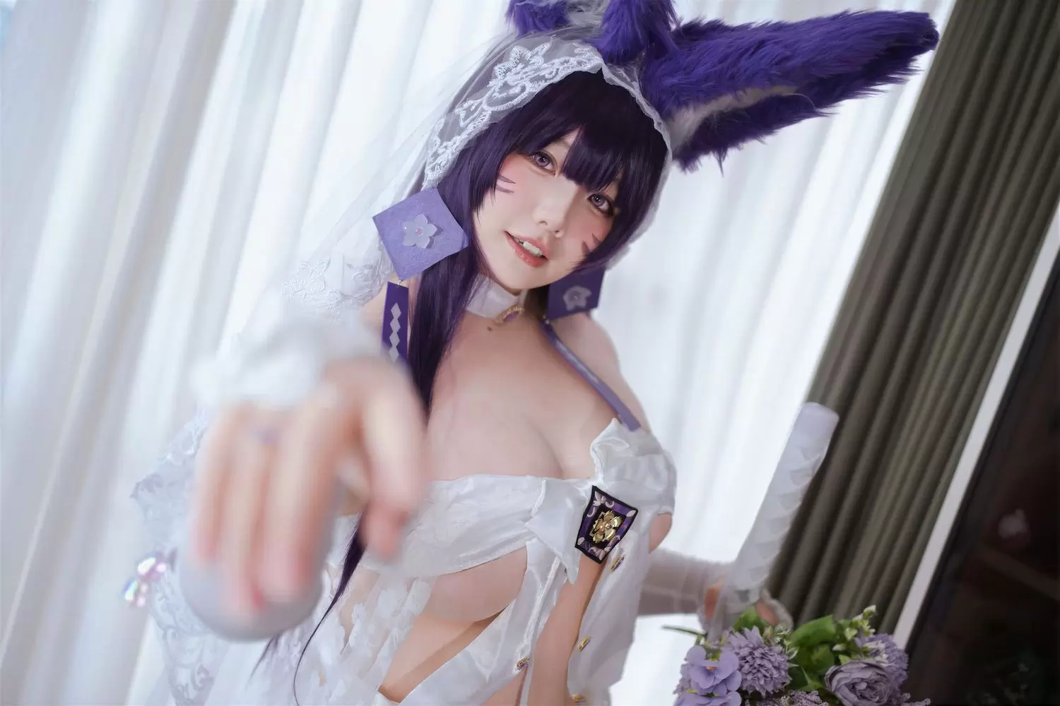 图片[6]-No.076 – 碧蓝航线 武藏 婚纱 [75P]-coswz-cos王者