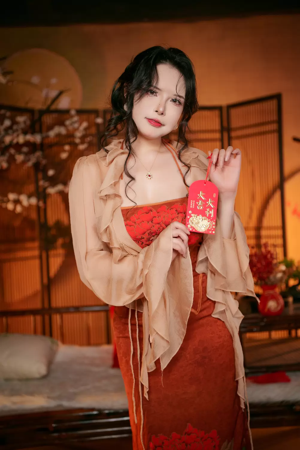 图片[1]-No.123 – 旗袍秋 [31P 1V]-coswz-cos王者