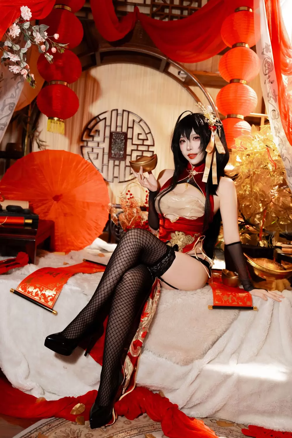 图片[3]-No.212 – 碧蓝航线 大凤 旗袍 [38P]-coswz-cos王者