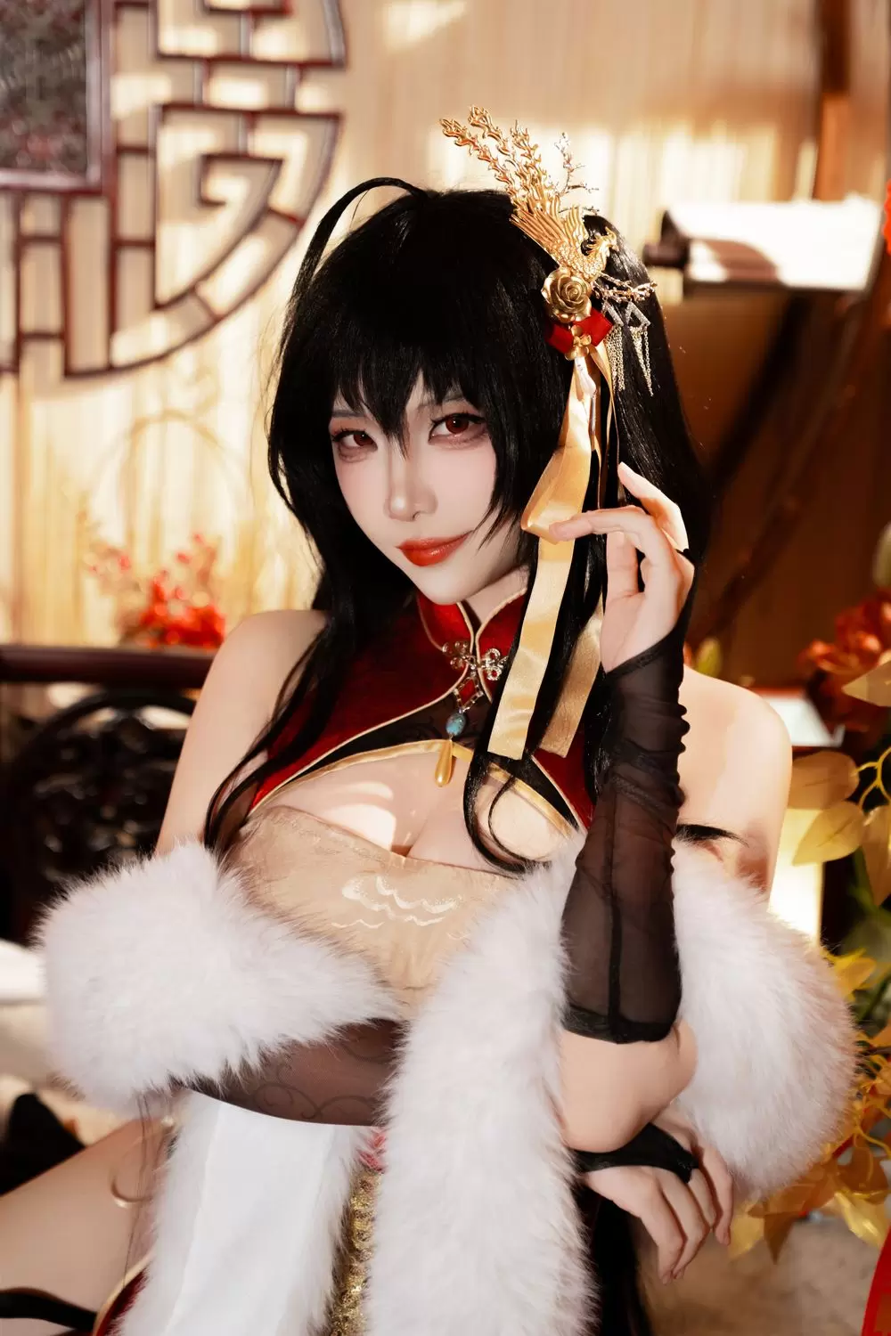 图片[5]-No.212 – 碧蓝航线 大凤 旗袍 [38P]-coswz-cos王者