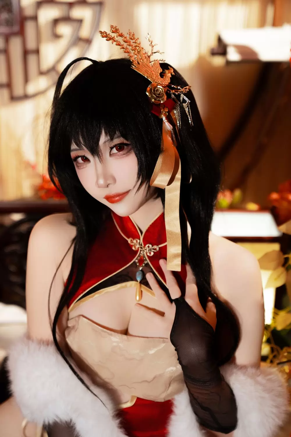 图片[4]-No.212 – 碧蓝航线 大凤 旗袍 [38P]-coswz-cos王者