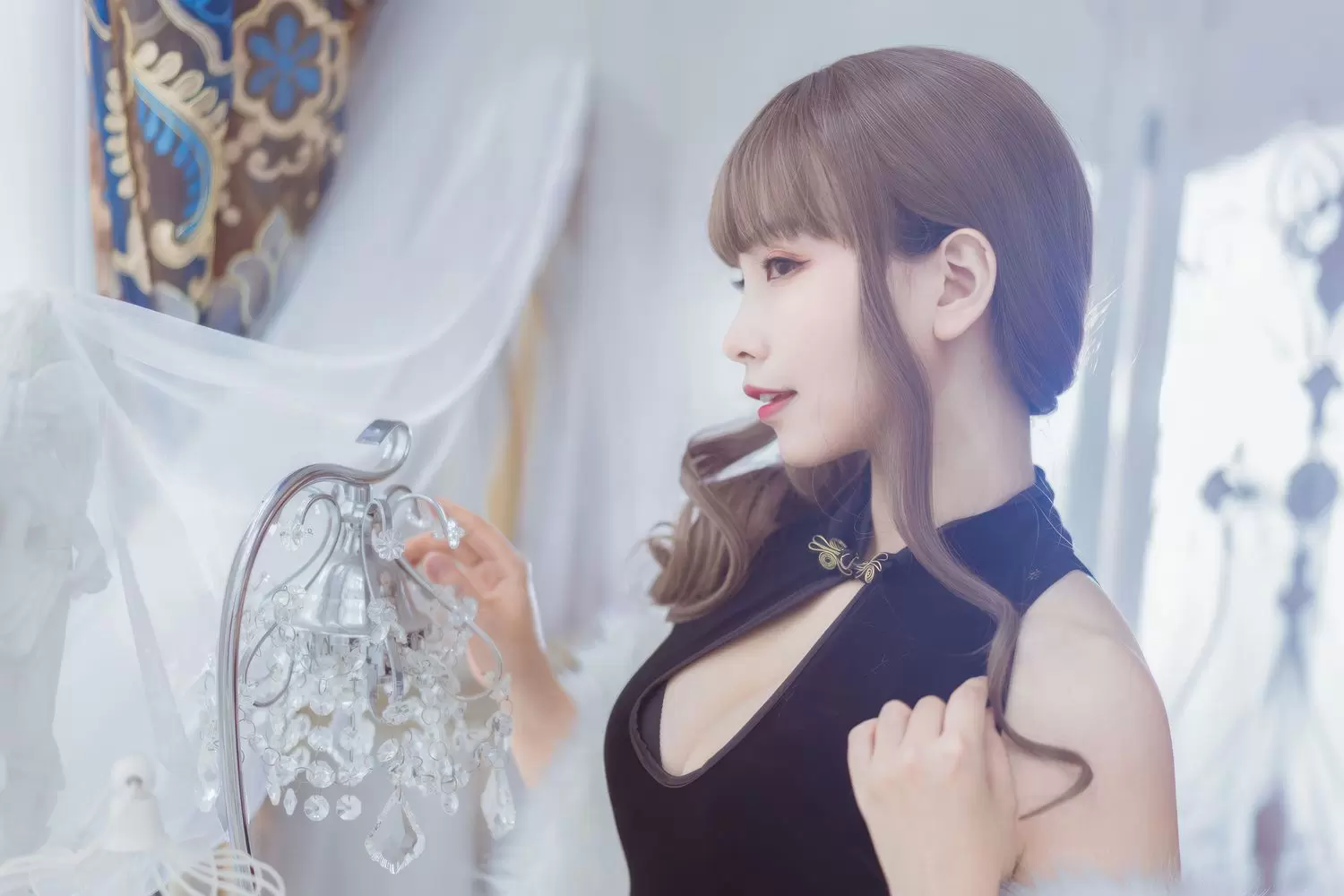图片[2]-No.017 – 改良黑旗袍 [35P]-coswz-cos王者