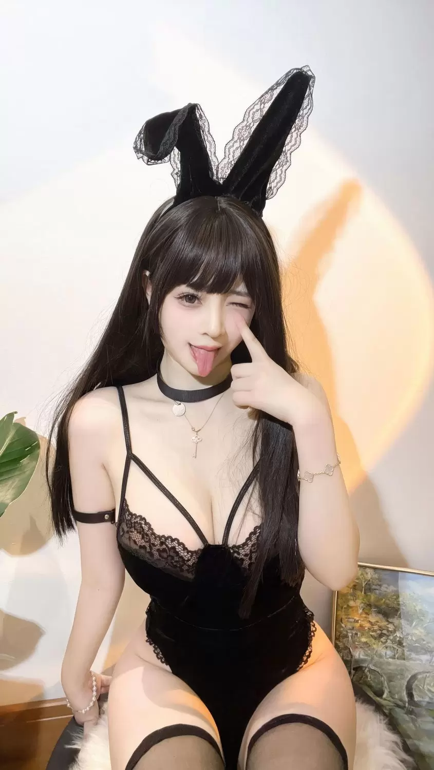 图片[1]-No.020 – 蕾丝兔女郎 [17P]-coswz-cos王者