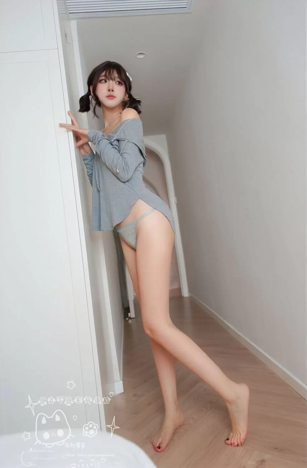 图片[3]-No.027 – 肉欲灰帽衫 [46P]-coswz-cos王者