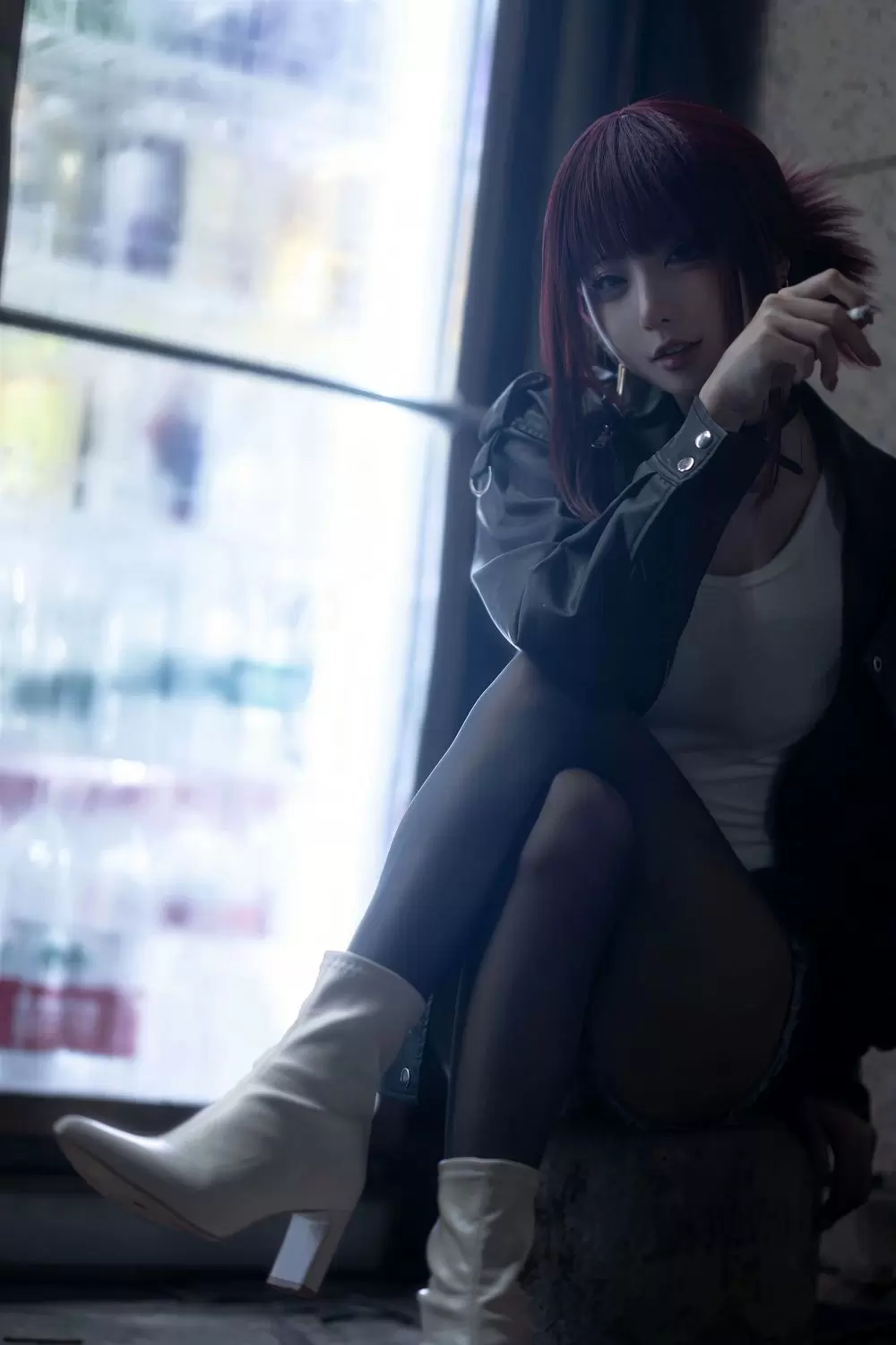No.043 - 在超市后门吸烟的二人 田山小姐 [23P]-coswz-cos王者