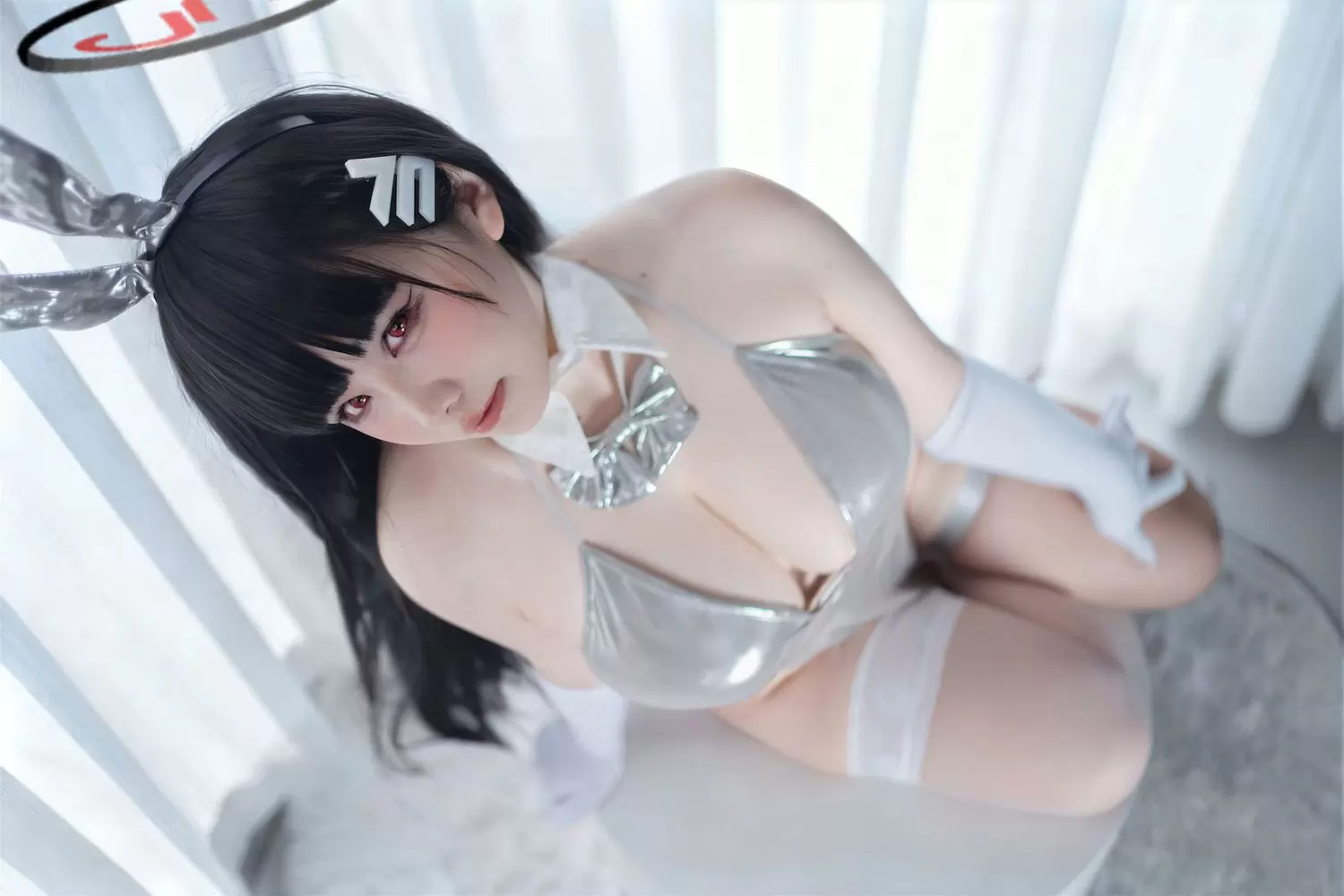 图片[5]-No.077 – 蔚蓝档案 调月莉音 银色长裙 [102P 3V]-coswz-cos王者