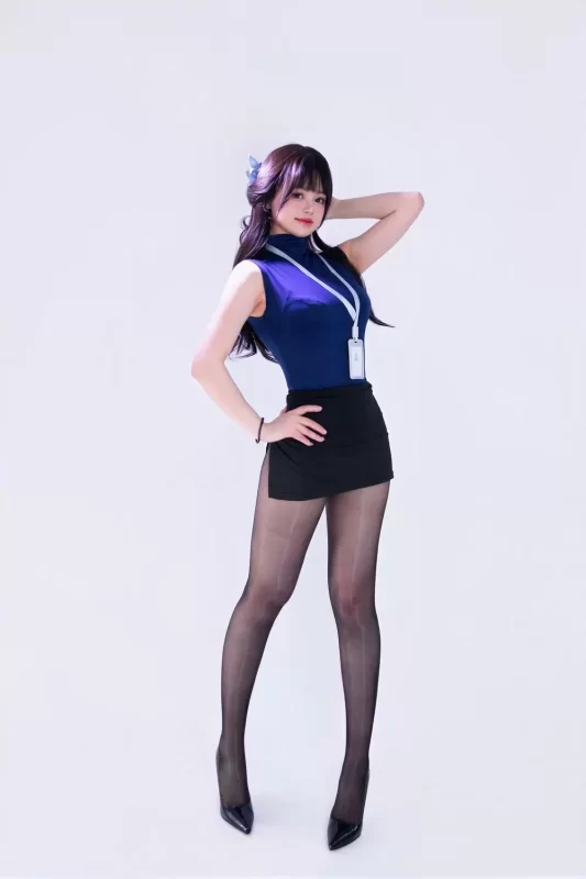 No.022 - 蓝黑制服OL [44P]-coswz-cos王者
