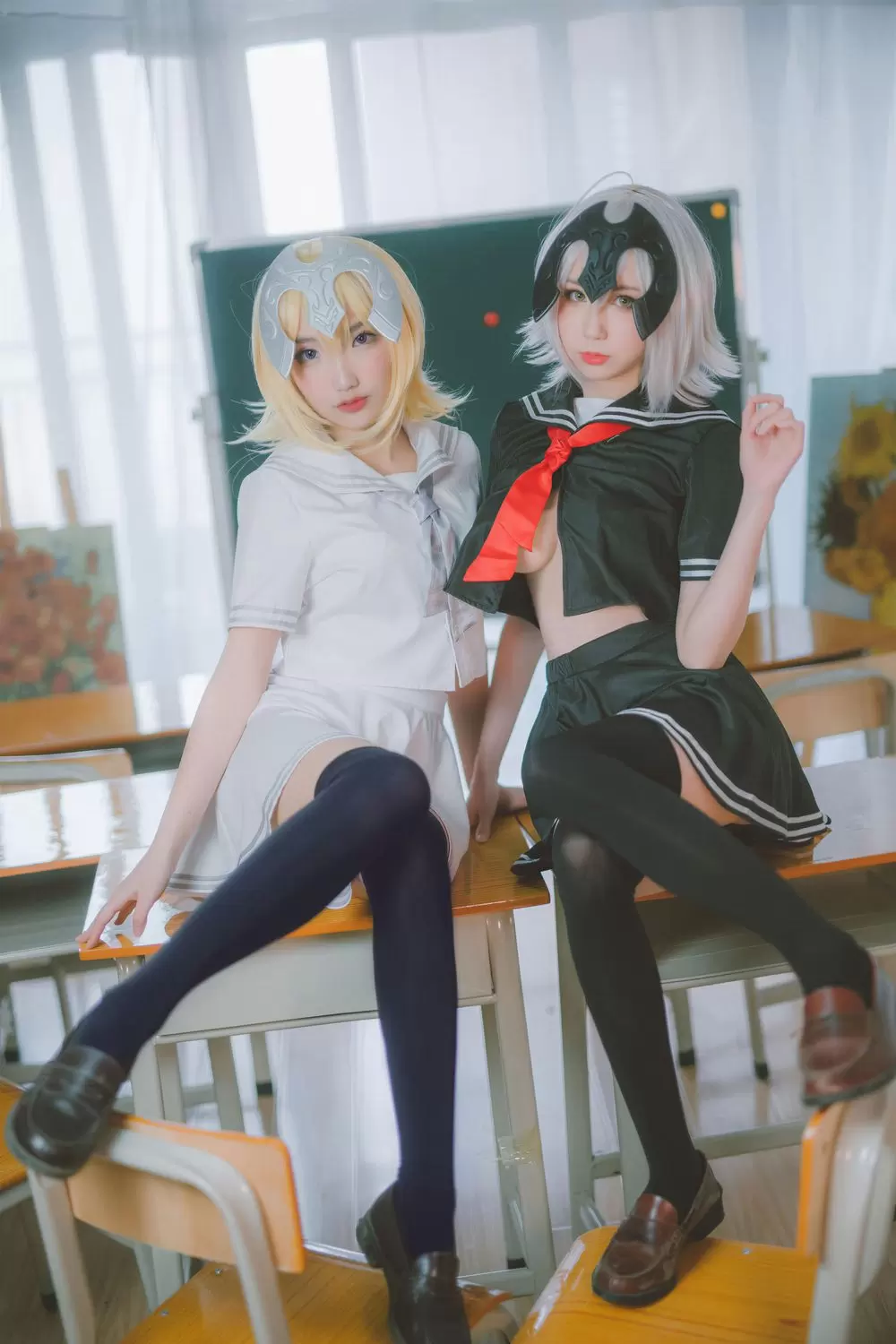 图片[3]-No.044 – 黑白贞德 JK制服 [24P]-coswz-cos王者