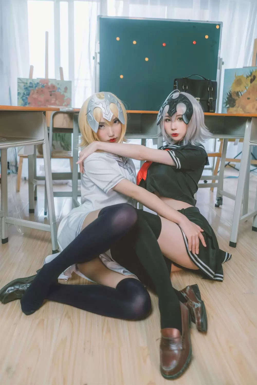 图片[2]-No.044 – 黑白贞德 JK制服 [24P]-coswz-cos王者