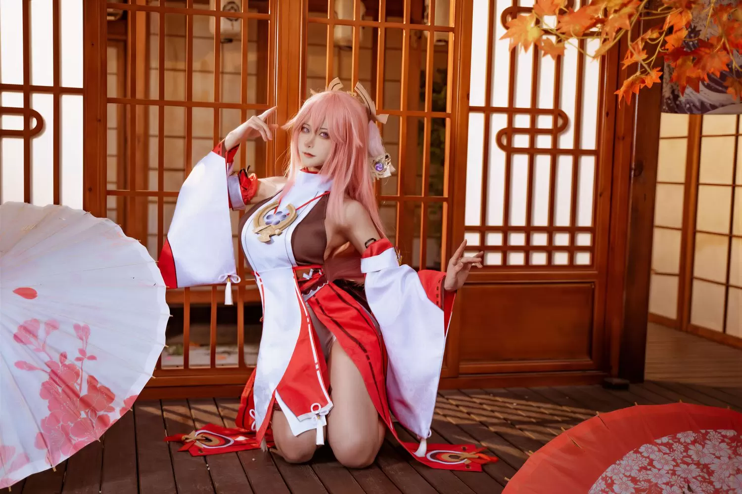 图片[1]-No.057 – 原神 八重神子 [12P]-coswz-cos王者