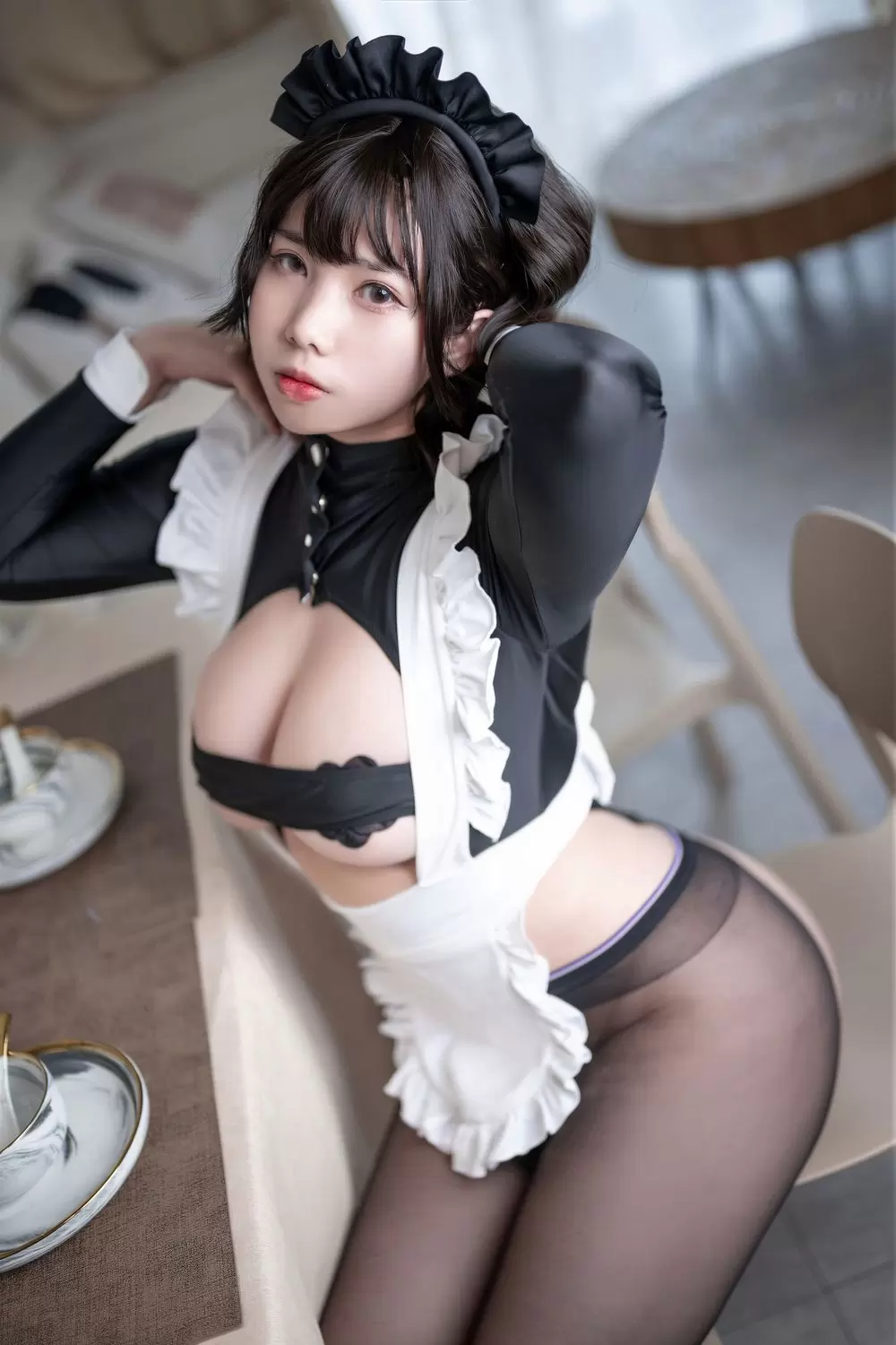 图片[1]-No.017 – 高叉女仆 [67P]-coswz-cos王者