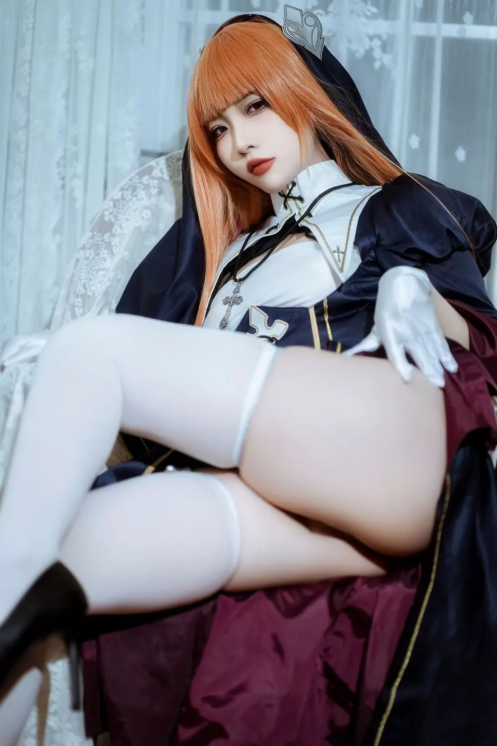 图片[3]-No.217 – 橙发修女 [26P]-coswz-cos王者